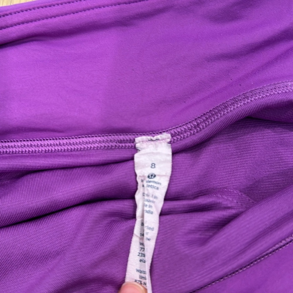 Lululemon Womens Speed Short Moonlit Magenta Purple Colorful Zipper Running 8 - Picture 9 of 15